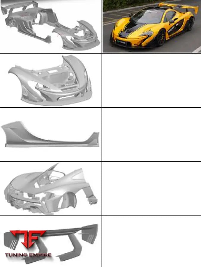 MCLAREN P1 GTR CARBON FIBER BODY KIT FOR MCLAREN P1