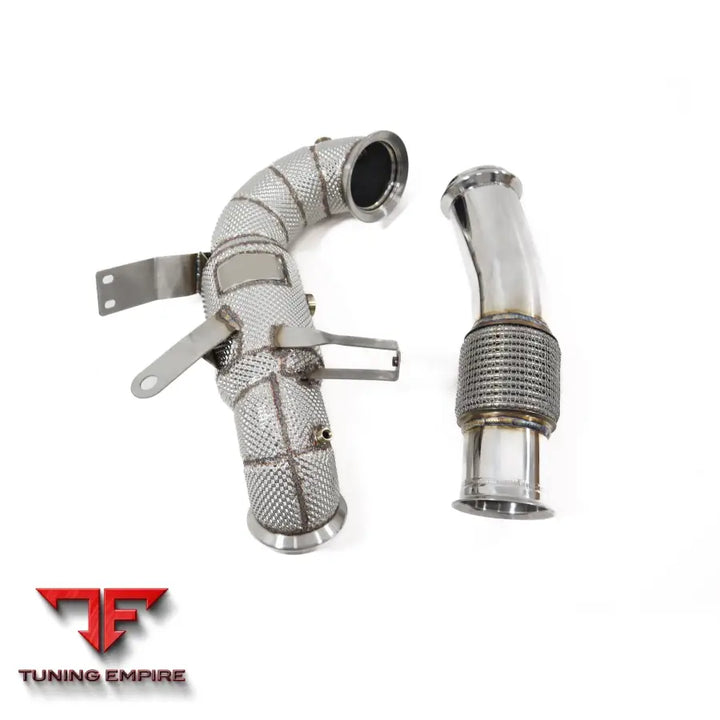 MERCEDES BENZ A-CLASS A45S W177 2.0T STAINLESS STEEL RAZOR EXHAUST DOWNPIPE WITH HEAT SHIELD
