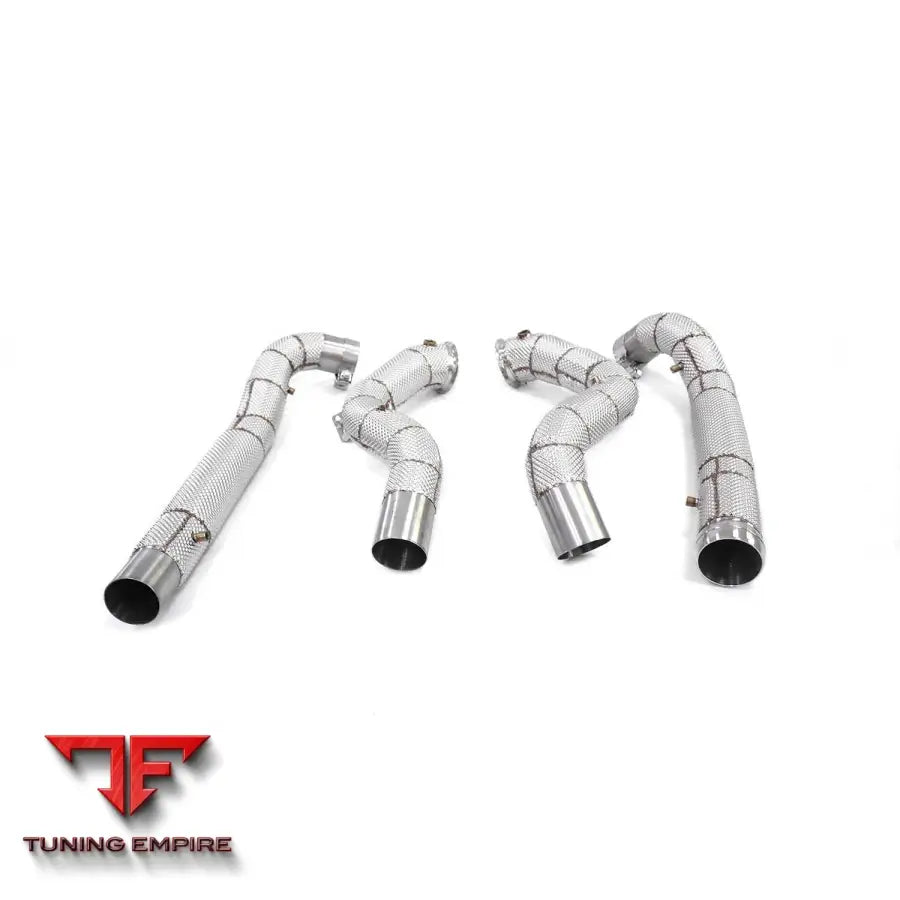 MERCEDES BENZ AMG GT C190 4.0T RAZOR EXHAUST DOWNPIPE WITH HEAT SHIELD
