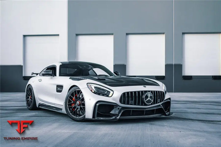 MERCEDES BENZ AMG GT GTS GTC IMP PERFORMANCE PARTIAL CARBON FIBER FRONT BUMPER BSD
