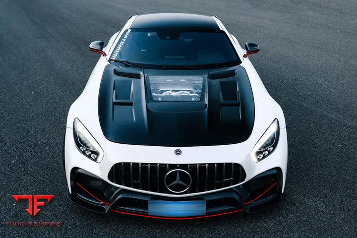 MERCEDES BENZ AMG GT GTS GTC IMP PERFORMANCE PARTIAL CARBON FIBER FRONT BUMPER BSD