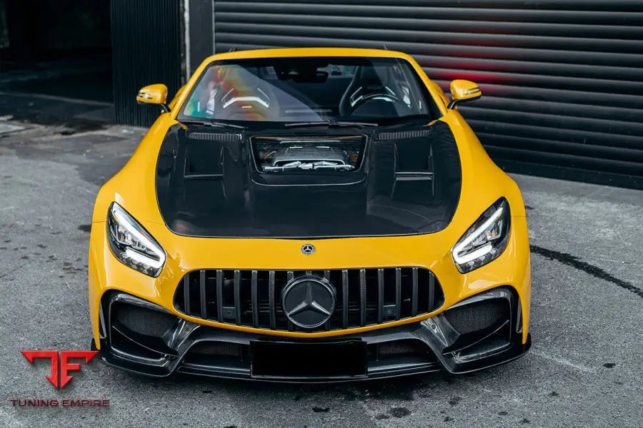 MERCEDES BENZ AMG GT GTS IMP PERFORMANCE PART CARBON FIBER FRONT BUMPER WITH GRILL BSD