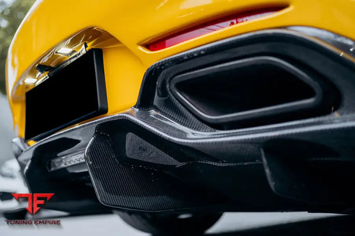 MERCEDES BENZ AMG GT GTS IMP PERFORMANCE PARTIAL CARBON FIBER REAR BUMPER WITH DIFFUSER BSD