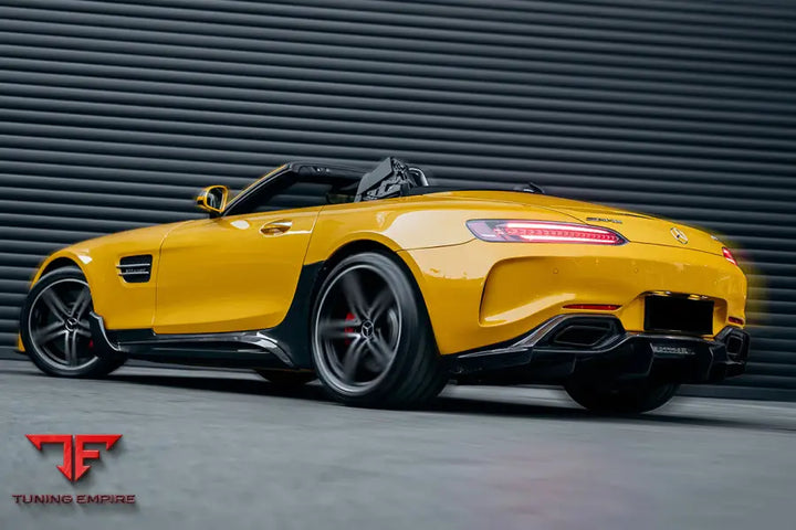 MERCEDES BENZ AMG GT GTS IMP PERFORMANCE PARTIAL CARBON FIBER REAR BUMPER WITH DIFFUSER BSD