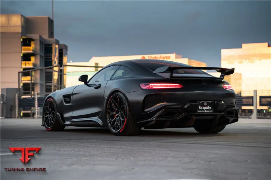 MERCEDES BENZ AMG GT GTS IMP PERFORMANCE PARTIAL CARBON FIBER REAR BUMPER WITH DIFFUSER BSD