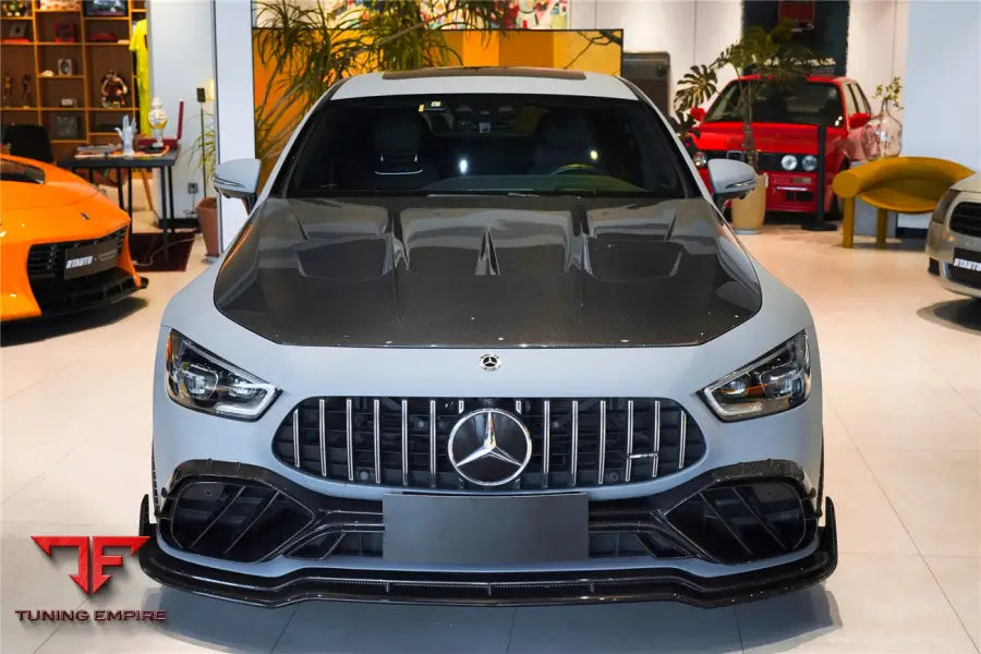 MERCEDES BENZ AMG GT50/GT53/GT43 4DOOR COUPE X290 IMP PERFORMANCE CARBON FIBER FRONT BUMPER VENT TRIMS BSD