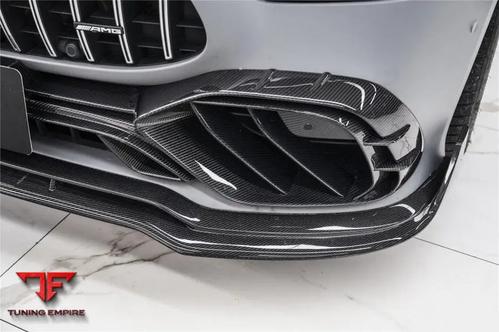 MERCEDES BENZ AMG GT50/GT53/GT43 4DOOR COUPE X290 IMP PERFORMANCE CARBON FIBER FRONT BUMPER VENT TRIMS BSD