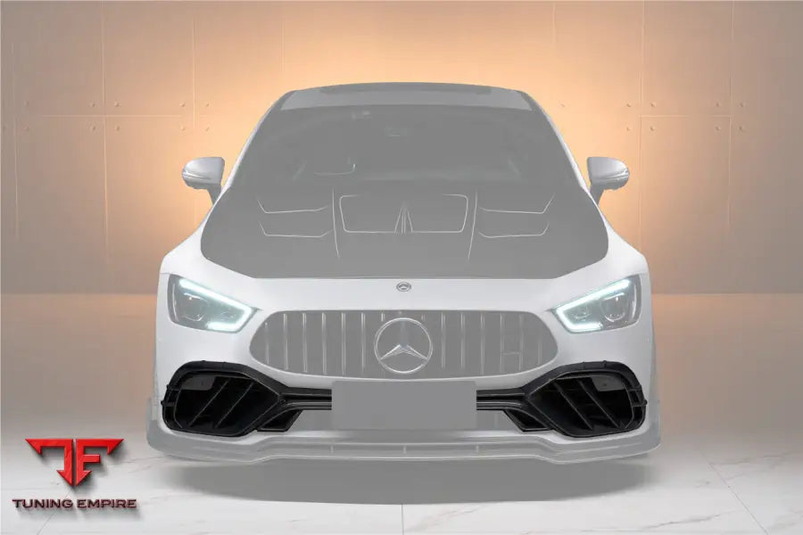 MERCEDES BENZ AMG GT50/GT53/GT43 4DOOR COUPE X290 IMP PERFORMANCE CARBON FIBER FRONT BUMPER VENT TRIMS BSD