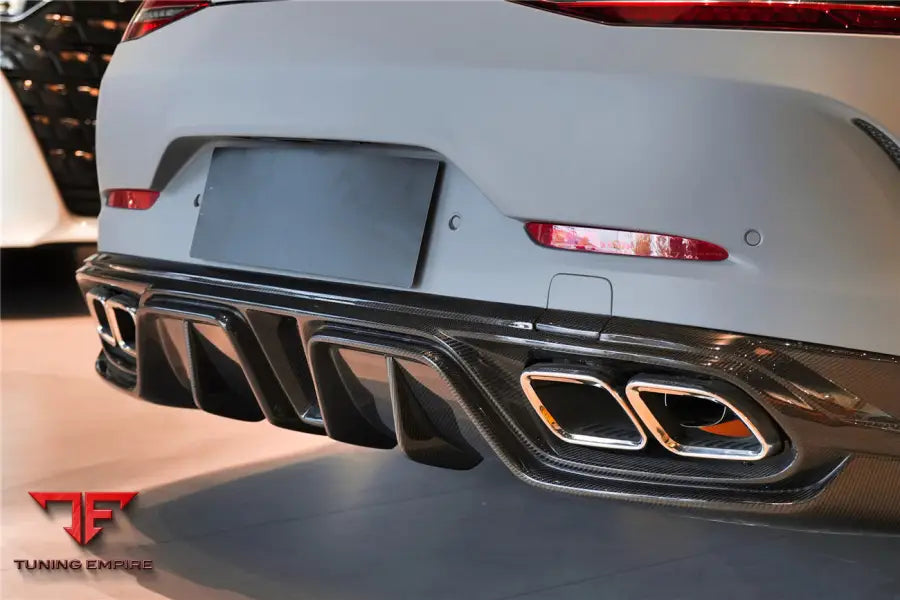 MERCEDES BENZ AMG GT50/GT53/GT43 4DOOR COUPE X290 IMP PERFORMANCE REAR DIFFUSER WITH REFLECTOR PANELS & EXHAUST TIPS BSD
