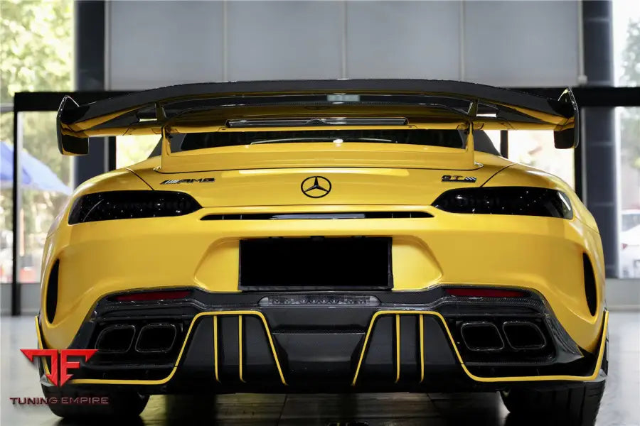 MERCEDES BENZ AMG GTC IMPII PART CARBON FIBER REAR BUMPER WITH EXHASUST TIPS BSD