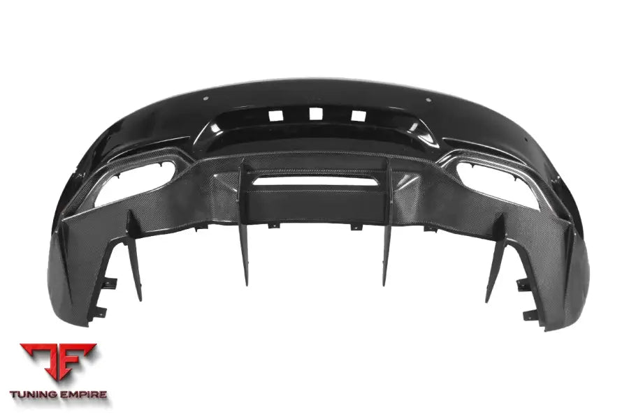 MERCEDES BENZ AMG GTGTS IMP PERFORMANCE PARTIAL CARBON FIBER REAR BUMPER W DIFFUSER BSD