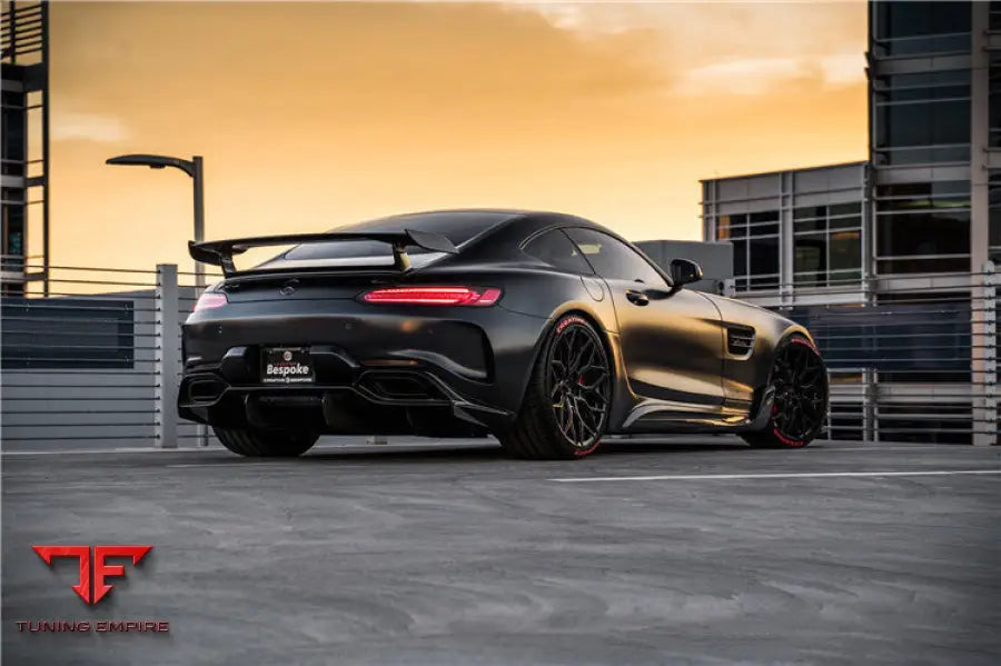 MERCEDES BENZ AMG GTGTS IMP PERFORMANCE PARTIAL CARBON FIBER REAR BUMPER W DIFFUSER BSD