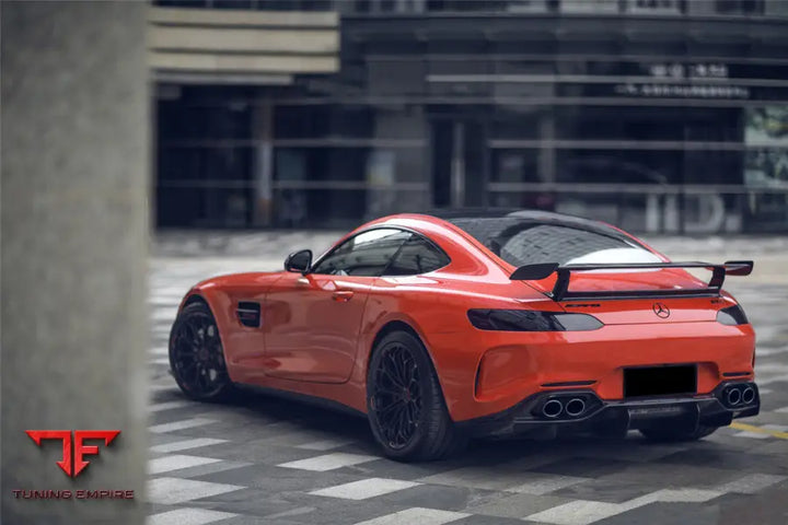 MERCEDES BENZ AMG GTGTS IMP PERFORMANCE PARTIAL CARBON FIBER REAR BUMPER W DIFFUSER BSD