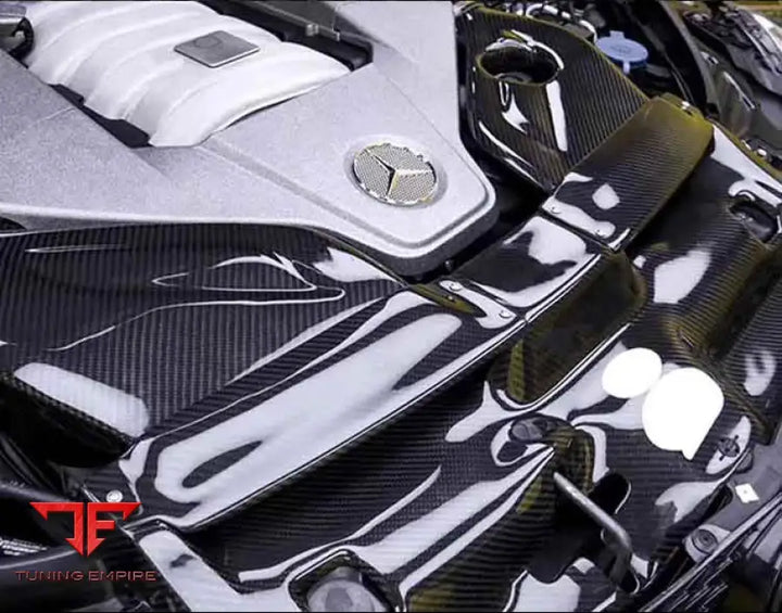 MERCEDES BENZ AMG W204 C63 CARBON FIBER COLD AIR INTAKE FILTER PIPE BOX