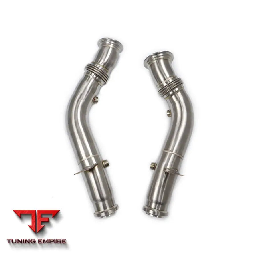 MERCEDES BENZ C-CLASS C43 STAINLESS STEEL RAZOR EXHAUST DOWNPIPE