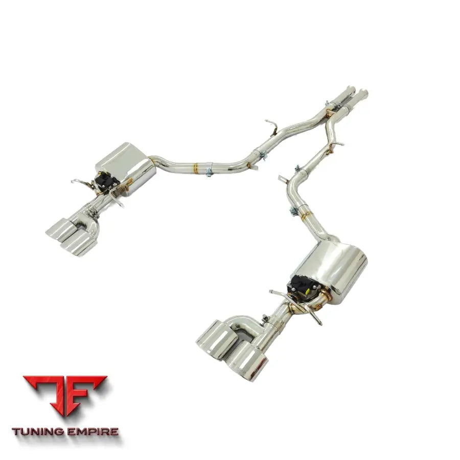 MERCEDES BENZ C-CLASS C63 W204 STAINLESS STEEL CATBACK RAZOR EXHAUST WITH MUFFLER VALVE