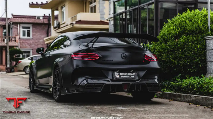 MERCEDES-BENZ C-CLASS COUPE IMP PERFORMANCE PARTIAL CARBON FIBER REAR BUMPER BSD