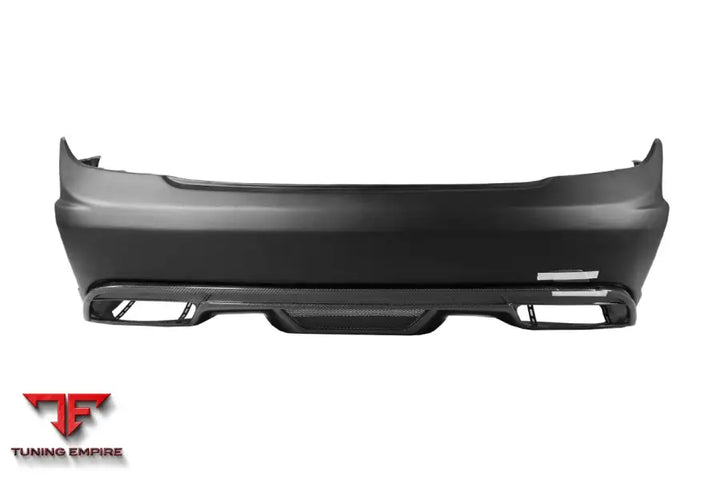 MERCEDES BENZ C CLASS W204 P STYLE REAR BUMPER WITH EXHAUST TIPS BSD