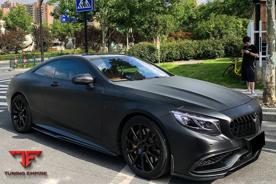 MERCEDES-BENZ C217 S63 S65 AMG COUPE BKSS STYLE CARBON FIBER FRONT LIP BSD