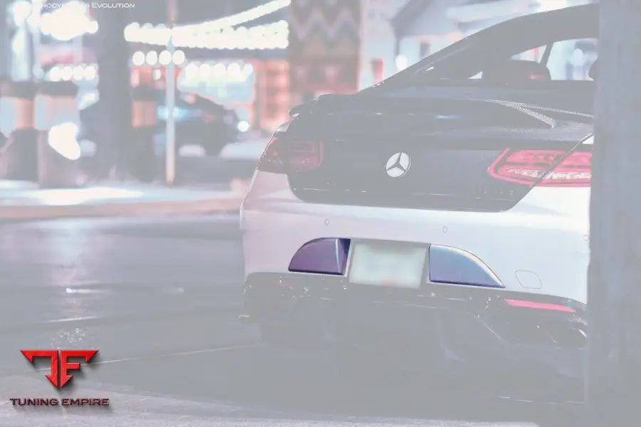 MERCEDES-BENZ C217 S63 & S65 AMG COUPE CARBON FIBER REAR BUMPER CAPS BSD