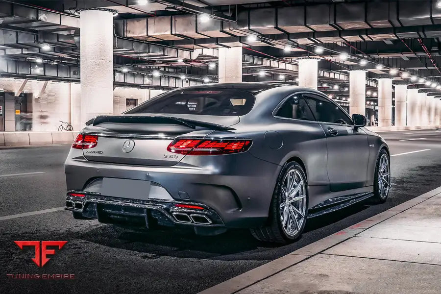 MERCEDES-BENZ C217 S63 & S65 AMG COUPE BKSS STYLE CARBON FIBER REAR DIFFUSER BSD