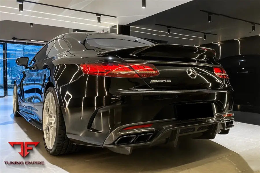 MERCEDES-BENZ C217 S63 & S65 AMG COUPE BKSS STYLE CARBON FIBER REAR DIFFUSER BSD