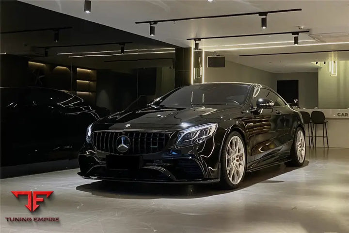 MERCEDES-BENZ C217 S63 & S65 AMG COUPE BKSS STYLE CARBON FIBER SIDE SKIRTS BSD