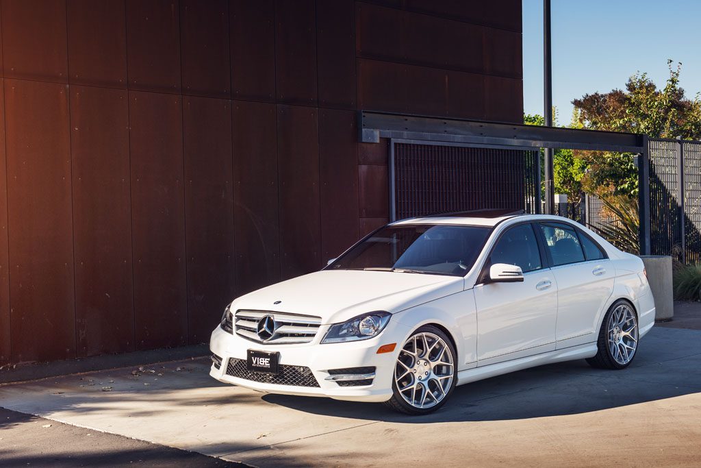 MERCEDES-BENZ C250 on custom forged wheels