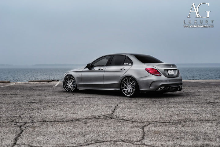 Mercedes-Benz C450 AMG on custom forged wheels