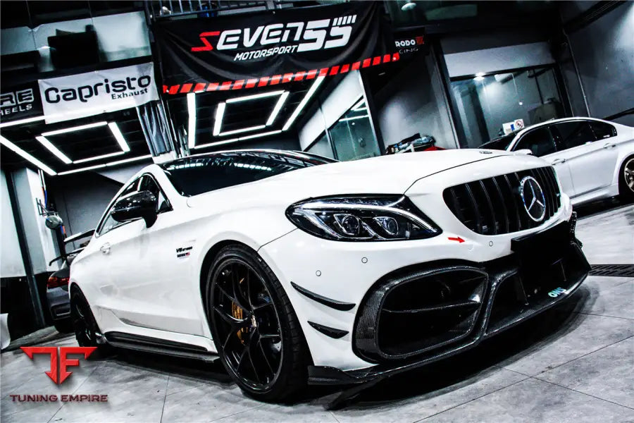 MERCEDES-BENZ C63 C-CLASS COUPE IMP PERFORMANCE CARBON FIBER SIDE SKIRTS BSD