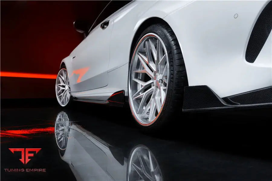 MERCEDES-BENZ C63 C-CLASS COUPE IMP PERFORMANCE CARBON FIBER SIDE SKIRTS BSD