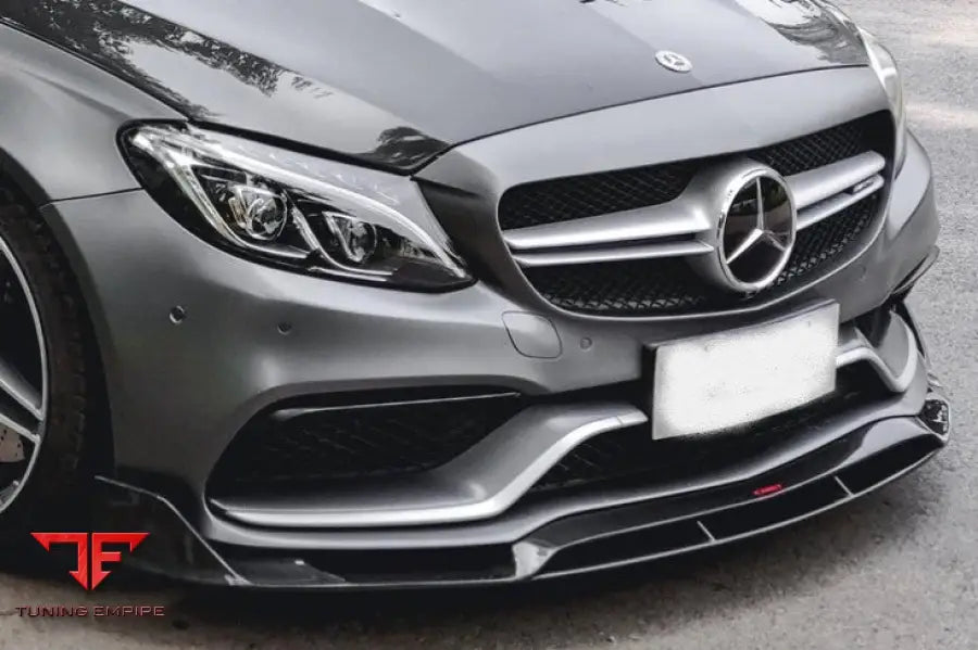 MERCEDES BENZ C63 C63S AMG SEDAN & COUPE CARBON FIBER FRONT LIP 2015Y