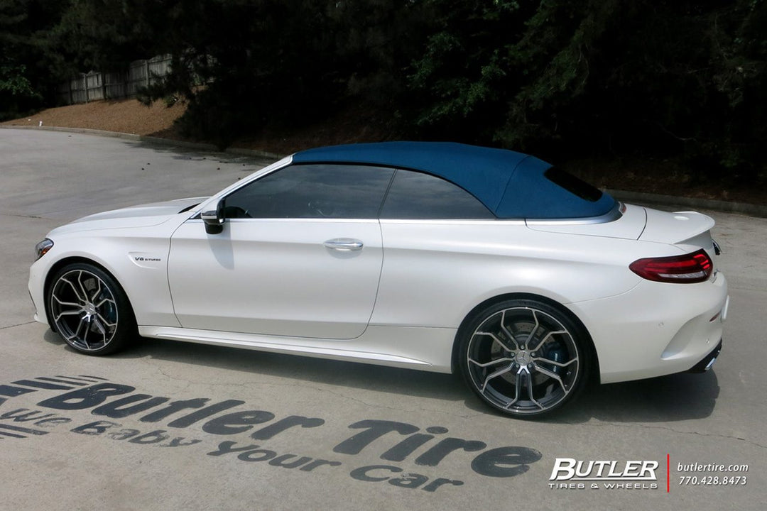 Mercedes-Benz C63S AMG Cabriolet on custom forged wheels