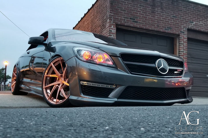Mercedes-Benz CL63 AMG on custom forged wheels