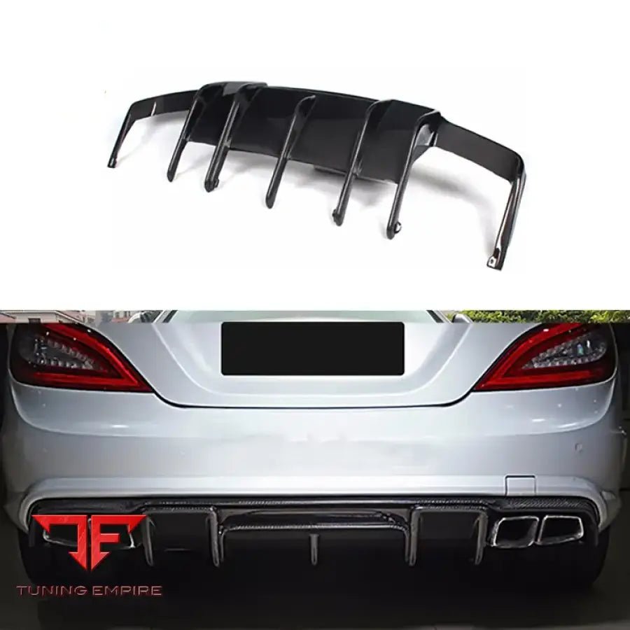MERCEDES BENZ CLA CLASS W218 CARBON FIBER REAR DIFFUSER 2012-2014Y