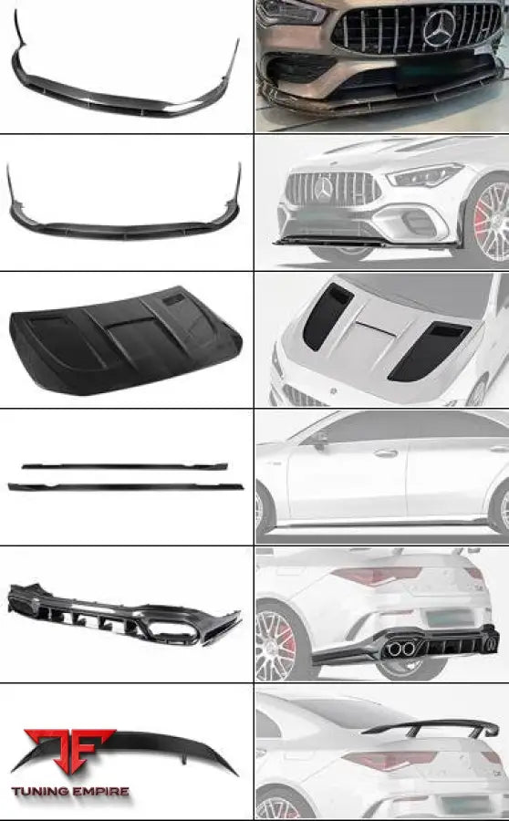 MERCEDES BENZ CLA W118 CARBON KIT 2020-2023