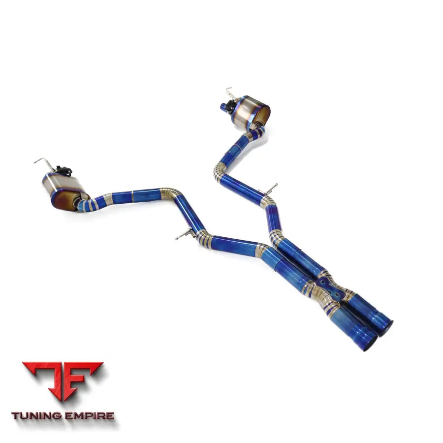 MERCEDES BENZ E-CLASS AMG E63 W211 TITANIUM CATBACK RAZOR EXHAUST WITH MUFFLER VALVE