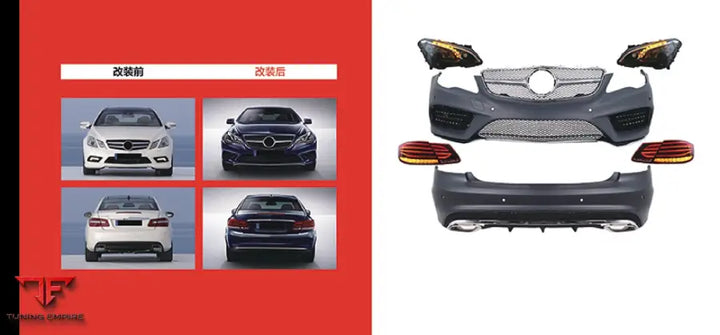 MERCEDES-BENZ E-CLASS COUPE W212 C207 2009 to W212 C207 FACELIFT 2016 CONVERSION BODY KIT