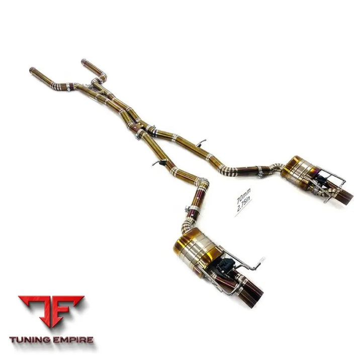 MERCEDES BENZ E-CLASS E63 W213 TITANIUM CATBACK RAZOR EXHAUST WITH MUFFLER VALVE