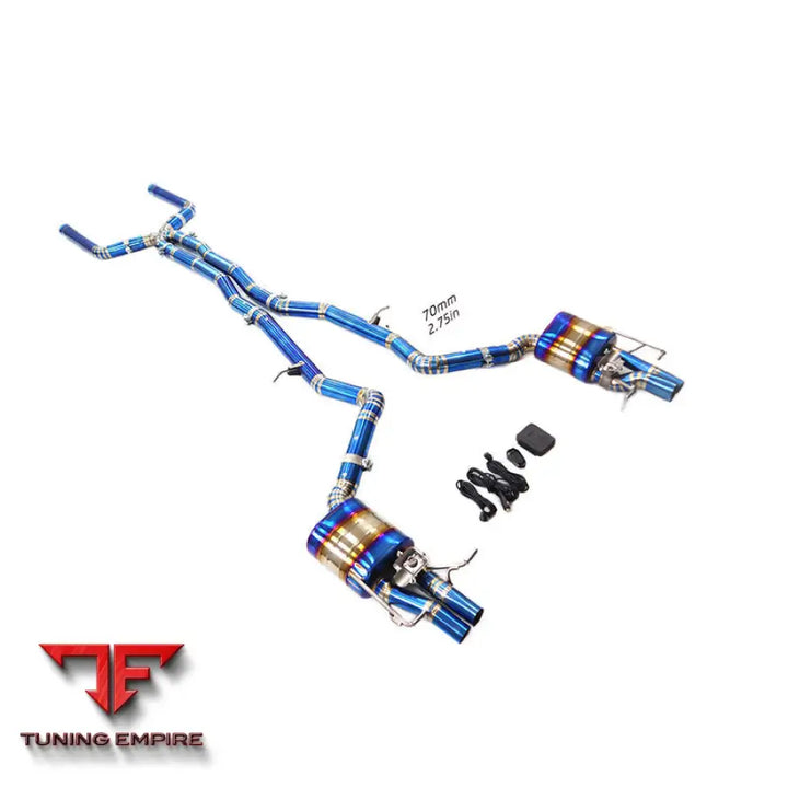 MERCEDES BENZ E-CLASS E63 W213 TITANIUM CATBACK RAZOR EXHAUST WITH MUFFLER VALVE