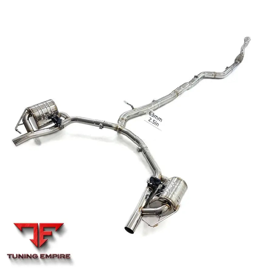 MERCEDES BENZ E-CLASS GT43 GT50 E53 GT53 STAINLESS STEEL CATBACK RAZOR EXHAUST WITH MUFFLER VALVE