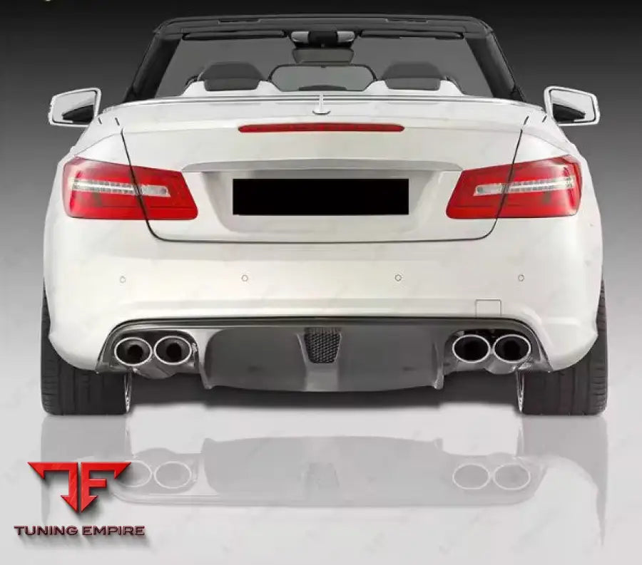 MERCEDES BENZ E CLASS W207 COUPE CARBON FIBER REAR BUMPER DIFFUSER