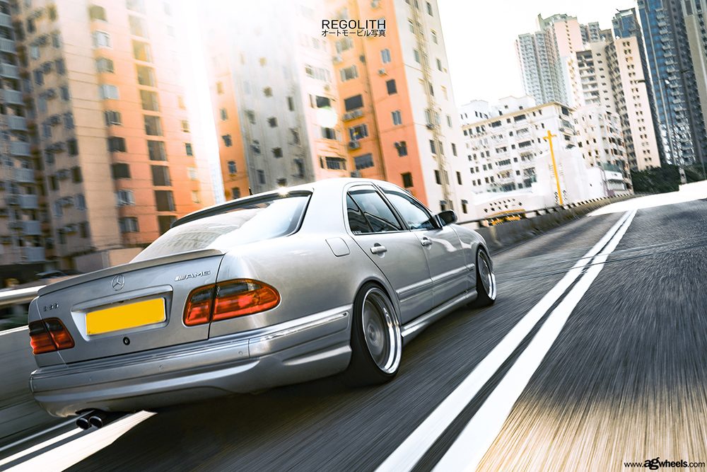 MERCEDES-BENZ E55 AMG on custom forged wheels