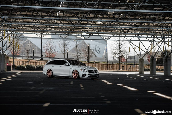 MERCEDES-BENZ E63S AMG WAGON on custom forged wheels