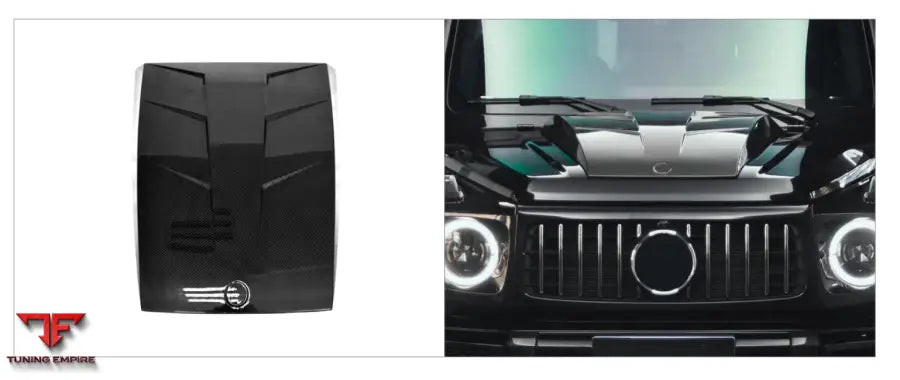 MERCEDES BENZ G-CLASS W464 CARBON RAZOR HOOD ADD ON