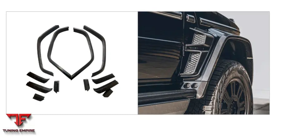 MERCEDES BENZ G-CLASS W464 CARBON WIDE FENDER ADD ONS