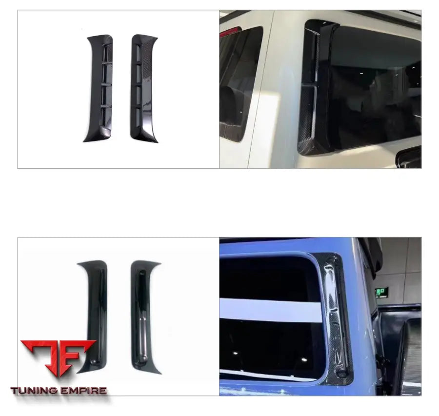MERCEDES BENZ G-CLASS W464 D PILLAR AIR VENTS DRY CARBON