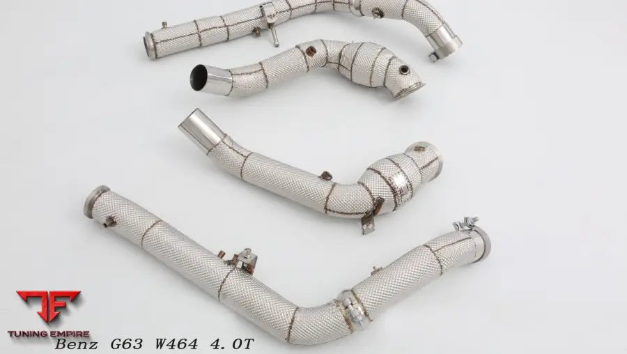 Mercedes Benz G Class Amg G63 W464 All Ss304 Cat Downpipe With Heat Shield Exhaust System