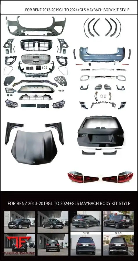 MERCEDES BENZ GL X166 UPGRADE TO 2024 GLS MAYBACH STYLE