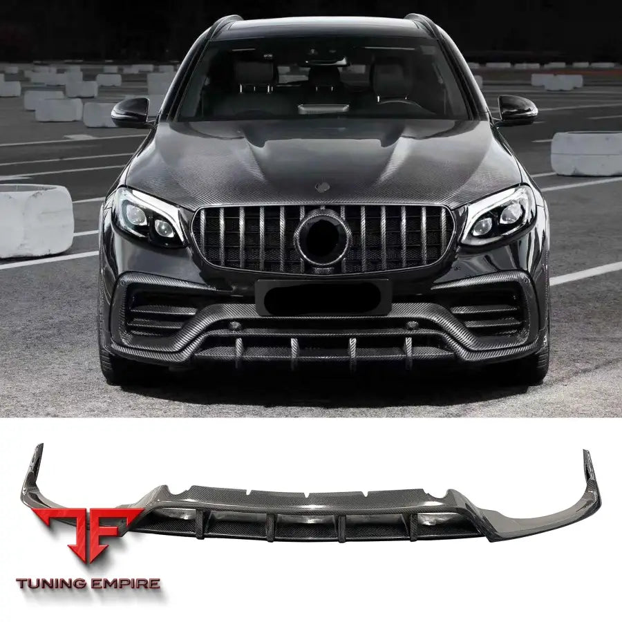 MERCEDES BENZ GLC GLC X253 CARBON FIBER LIP AND REAR DIFFUSER